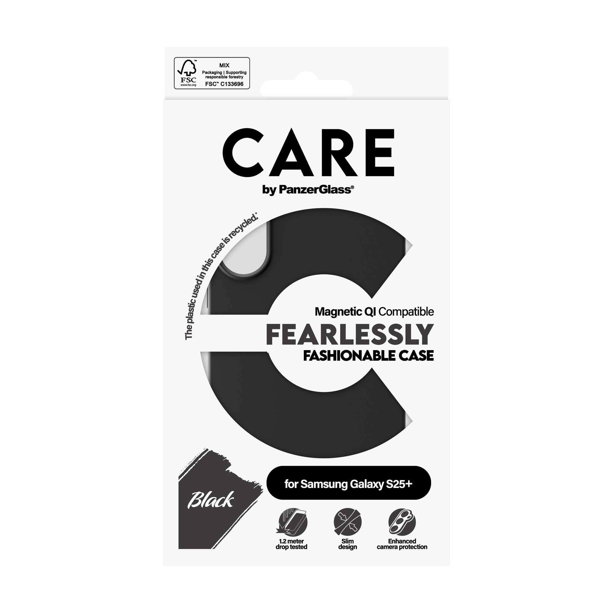 CARE by PanzerGlass® Case Sort m. Qi Compatible Samsung Galaxy S25+
